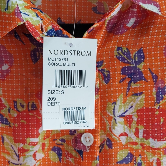 Modcloth Floral Blouse Size S - Picture 3 of 5